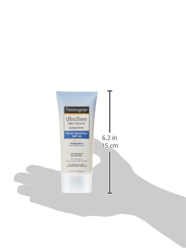 Neutrogena Ultra Sheer Dry-Touch Water Resistant and Non-Greasy Sunscreen Lotion with Broad Spectrum SPF 70, 3 Fl Oz (Pack of 1)