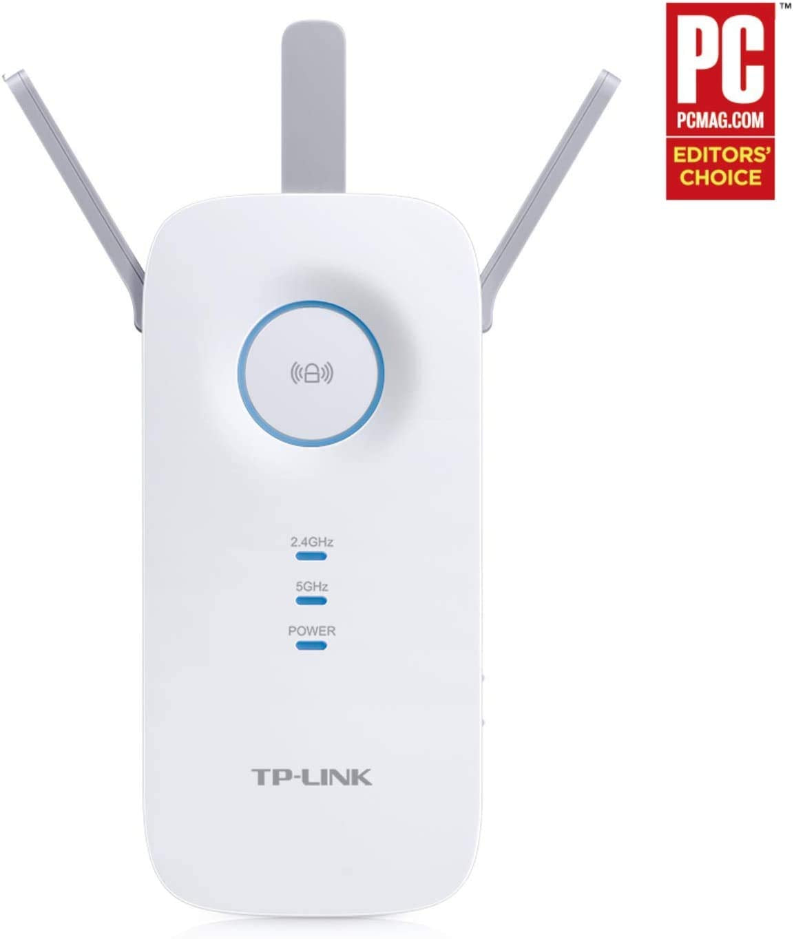 TP-Link WiFi Extender with Ethernet Port, Dual Band 5GHz/2.4GHz , Up to 44% More Bandwidth than Single Band, Covers Up to 1200 Sq.ft and 30 Devices, Signal Booster Amplifier Supports OneMesh(RE220)